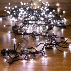 Гирлянда «Кластер LED» 3 м, темно-зеленый ПВХ IP20, 288 диодов, цвет белый