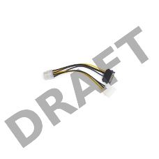 Разветвитель питания Cablexpert CC-PSU-82, Molex+SATA->PCI-Express 8pin, для подключения в/к PCI-Е (8pin) к б/п ATX