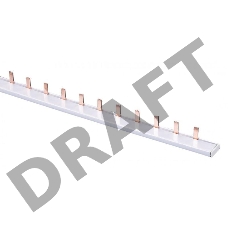 Шина соединительная типа PIN (штырь) 1P до 63А (дл.1м) ШС-101 DEKraft 32030DEK