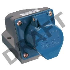 Розетка ОП 32А 220В 2P+PЕ ССИ-123 IP44 ИЭК PSR11-032-3