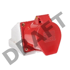 Розетка наруж. уст. 16А 380В 3P+E+N IP44 (115) EKF ps-115-16-380