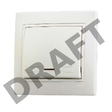 Выключатель 1-кл. СП Мира 10А IP20 с подсветкой крем./крем. LEZARD 701-0303-111