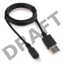 Кабель USB Cablexpert CC-USB-AP2MBP AM/Apple, для iPhone5/6 Lightning, 1м, черный, пакет