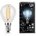 Лампа филам. Gauss Filament 11Вт цок.:E14 шар 220B 4100K св.свеч.бел.ней. (упак.:10шт) (105801211)