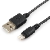 Кабель USB Cablexpert CC-USB-AP2MBP AM/Apple, для iPhone5/6 Lightning, 1м, черный, пакет