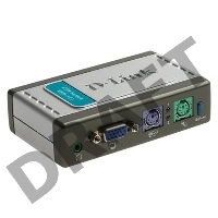 Переключатель D-Link KVM-121 Переключатель на 2 компьютера (кабели в комплекте) 