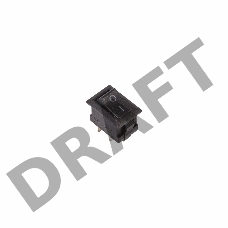 Выключатель клавишный 250V 3А (2с) ON-OFF черный  Micro  REXANT