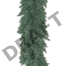 Гирлянда «Еловый шлейф», 2,7 м, диаметр 30 см, Ветки Литые