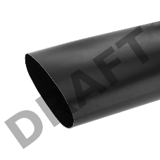 Термоусаживаемая трубка клеевая REXANT 130,0/22,0 мм, (6:1) черная, упаковка 1 м