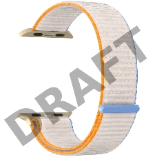 Нейлоновый ремешок для Apple Watch 38/40 mm LYAMBDA VEGA DSN-01-40-67 White milk/ Blue/ Orange