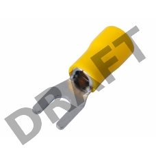 НАКОНЕЧНИК ВИЛОЧНЫЙ изолированный (4.3мм) 4-6мм²  REXANT (БЛИСТЕР F)