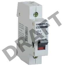Выключатель нагрузки (мини-рубильник) 1п ВН-32 63А GENERICA ИЭК MNV15-1-063
