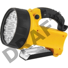 Фонарь ULTRAFLASH UF3712LED  аккум 220в/12в желтый 19 led 4в 2ач пластик коробка