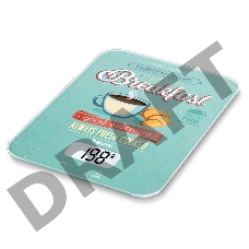 Весы кухонные электронные Beurer KS19 Breakfast макс.вес:5кг рисунок