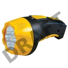 Фонарь LED 3807 (аккум 220В черн/жел. 7 LED; 2 режима SLA пласт. короб) Ultraflash 9216