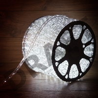 Дюралайт LED, постоянное свечение (2W) - белый, 30 LED/м, бухта 100м