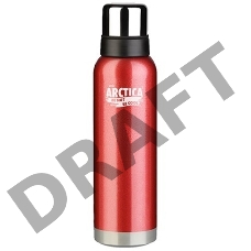 Арктика, 106-750 красный, Термос, узкое горло 0,75л Узкое горло, 0,75, американский дизайн, антивандальное покрытие, две чашки, холод/тепло 28ч