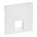 Лицевая панель для одиночных телефонных/информационных розеток. Белая Valena LIFE. 