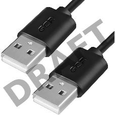 Кабель Greenconnect 3.0m USB 2.0, AM/AM, черный, 28/28 AWG, экран, армированный, морозостойкий, GCR-UM5M-BB2S-3.0m