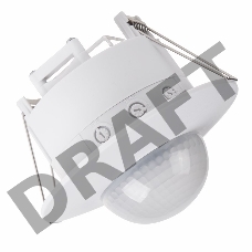 Датчик движения точечный  ДДТ 01, 360°, 2000 Вт,10-2000 Лк, 2-20 м, 10-420 сек. REXANT