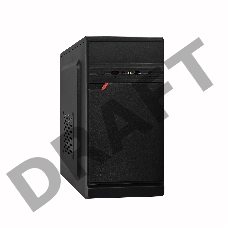 Корпус Minitower ExeGate BAA-106 Black, mATX, <без БП>, 2*USB, Audio