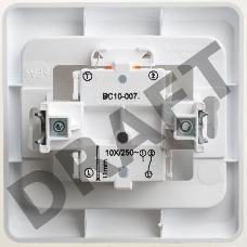 Переключатель 1-кл. СП Этюд 10А с инд. бел. SchE BC10-007B