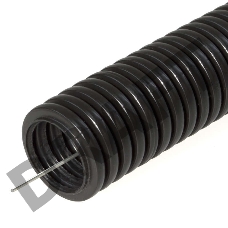 Труба гофрированная ПНД d16мм с протяж. черн. (уп.100м) Урал Пак ГФ-1100016-100