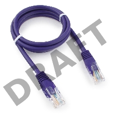 Патч-корд UTP Cablexpert кат.5e, 1м, литой, многожильный (фиолетовый)