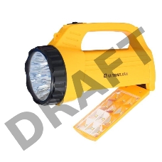 Ultraflash LED3819CSM фонарь акку. 220В желт., 9LED +12SMD LED, 2 реж, SLA, плас., коробка 12860