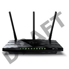 Беспроводный двухдиапазонный  TP-Link маршрутизатор с VDSL/ADSL модемом SOHO Archer VR400, 867 Мбит/с + 300 Мбит/с, VDSL2/ADSL2+, Annex A, 4 порта 100 Мбит/с, 1 порт WAN 1000 Мбит/с, 1 порт USB 2.0