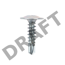 Саморез с прессшайбой ПШС сверло 4,2х16, пакет (1000 шт/уп) KRANZ