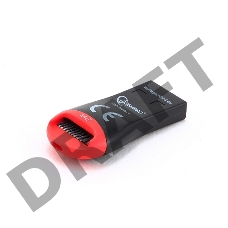 Картридер внешний USB2.0 Gembird, для считывания MicroSD карт, блистер