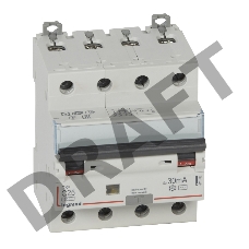 Выключатель автоматический дифференциального тока 4п C 25А 30мА тип AC 6кА DX3 4мод. Leg 411188