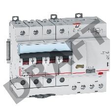 Выключатель автоматический дифференциального тока 4п C 63А 30мА тип AC 6кА DX3 7мод. Leg 411192