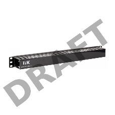 Пластиковый кабельный органайзер с крышкой  ITK 19