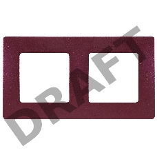 Рамка 2-м Etika сливовый Leg 672562