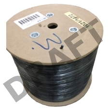 Кабель UTP 4 Pair AWG 24 CCA wooden reel, PE+PVC jacket, cat5E 305м черный