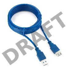 Кабель Gembird PRO CCP-USB3-AMAF-10, USB 3.0 кабель удлинительный 3.0м AM/AF  позол. контакты, пакет 