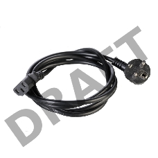 Шнур питания с заземл. IEC 60320 C13/EU-Schuko, 10А/250В (3x1,0), длина 3 м. (R-10-Cord-C13-S-3)