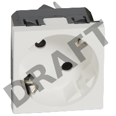 Розетка Legrand 077245 2К+3 под углом 45° - Программа Mosaic - немецкий стандарт - 2 модуля