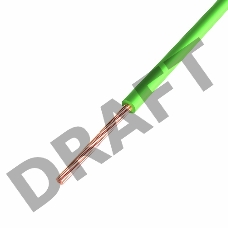 Провод ПГВА REXANT 1х0.75 мм², Cu, зеленый, бухта 200 м