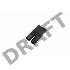 Термоусаживаемая перчатка на 2 жилы 38,0/16,0 мм черная REXANT