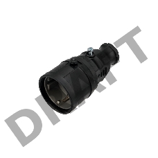 Розетка переносная влагозащищенная, с/з, 16 А, IP20/44  каучук REXANT