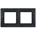 Рамка 2поста цвет антрацит ETIKA Рамка 2поста цвет антрацит