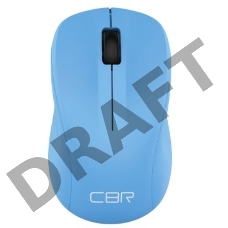 CBR CM 410 Blue, Мышь беспроводная, оптика, 2.4 ГГц, 1000 dpi, 3 кнопки и колесо прокрутки, выключатель питания