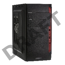 Корпус Minitower Exegate QA-410 Black, mATX, <XP600, Black, 120mm> 2*USB, Audio
