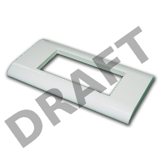 Пластиковая накладка на цоколь, 45x90, белая