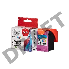 Струйный картридж Sakura F6V16AE (№123 Tri-colour) для HP, триколор, 18 мл., 330 к.