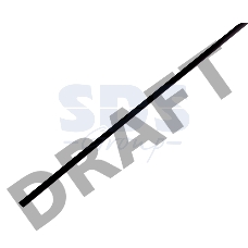 Термоусаживаемая трубка REXANT 8,0/4,0 мм, черная (бухта 100 м)