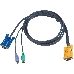 Кабель ATEN KVM Cable 2L-5206P -Кабель для KVM: 2*PS/2(m)+DB15(m) (PC) -на- SPHD15(m) (KVM), 6м